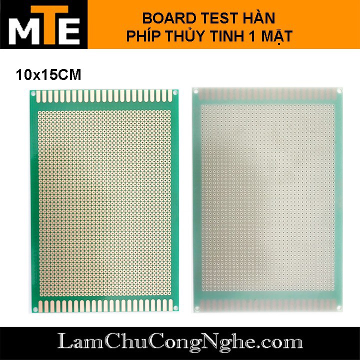 Mới! Phíp đồng đục lỗ - Phíp thủy tinh Test board hàn 1 Mặt