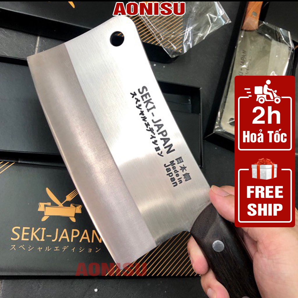 Dao Chặt Xương SEKI Nhật Bản Chính Hãng - Dao Chặt Gà JAPAN Nhà Bếp Cao Cấp- Dụng Cụ Làm Bếp AONISU