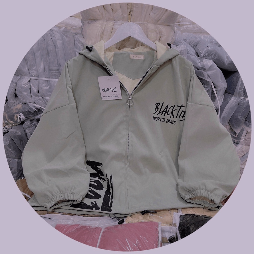 Áo Khoác Nữ Có Nón Chất Da Lộn 2 Lớp Lót Dù Form Rộng Mặc Đẹp Che Nắng Tốt [NEW UNISEX]