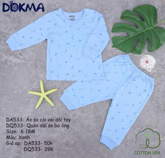 [Dokma] Set bộ cài vai dài tay DA533-DQ533