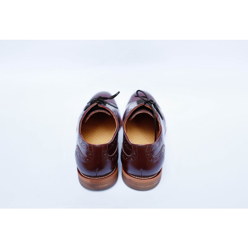 Giày Tây MAD Oxford Captoe Black công sở nam da bò cao cấp thời trang