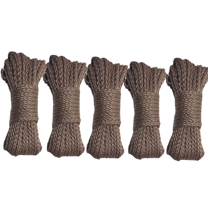 20 mét - Dây Dù 5mm mắc na oval bóng chống bám bụi, chắc chắn dùng làm macrame, căng lều, trang trí