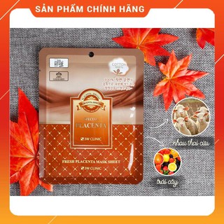 Combo 10 Túi Mặt nạ dưỡng da chiết xuất từ nhau thai cừu 3W Clinic Hàn Quốc [ Cam Kết Chuẩn Hàn Quốc  ]