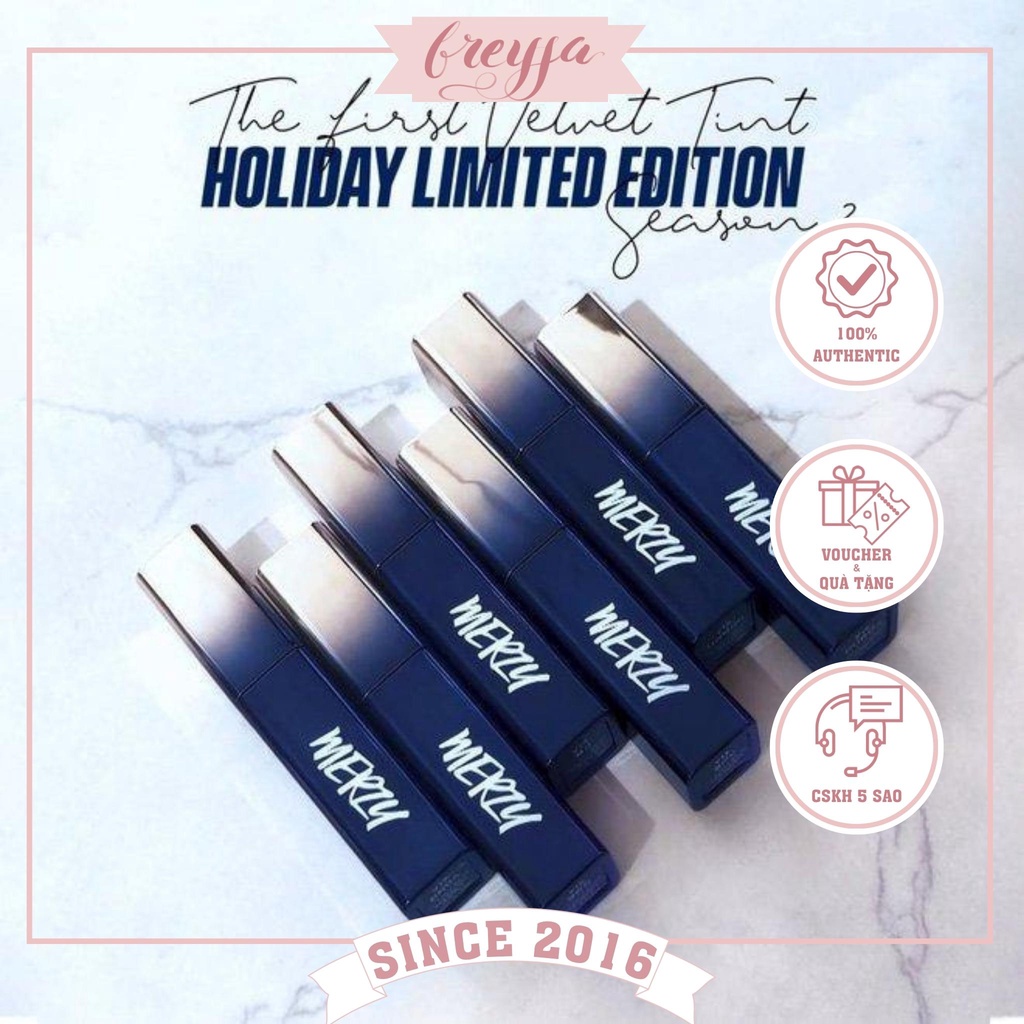 Son Kem Merzy The First Velvet Tint Season 3 Bản Xanh, Đã Đủ Cuốn Hút Chưa Chị Em Ơi, Son Sang Xịn Mịn Chỉ Có Ở Đây Thôi