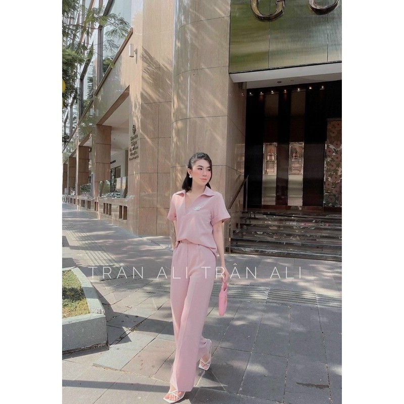 SNU150 - SET BỘ NỮ CỔ BẺ QUẦN DÀI CẠP CAO | BigBuy360 - bigbuy360.vn