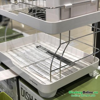 Kệ Chén Đĩa 2 Tầng Lock&Lock Dish Rack LDR2001 Trắng