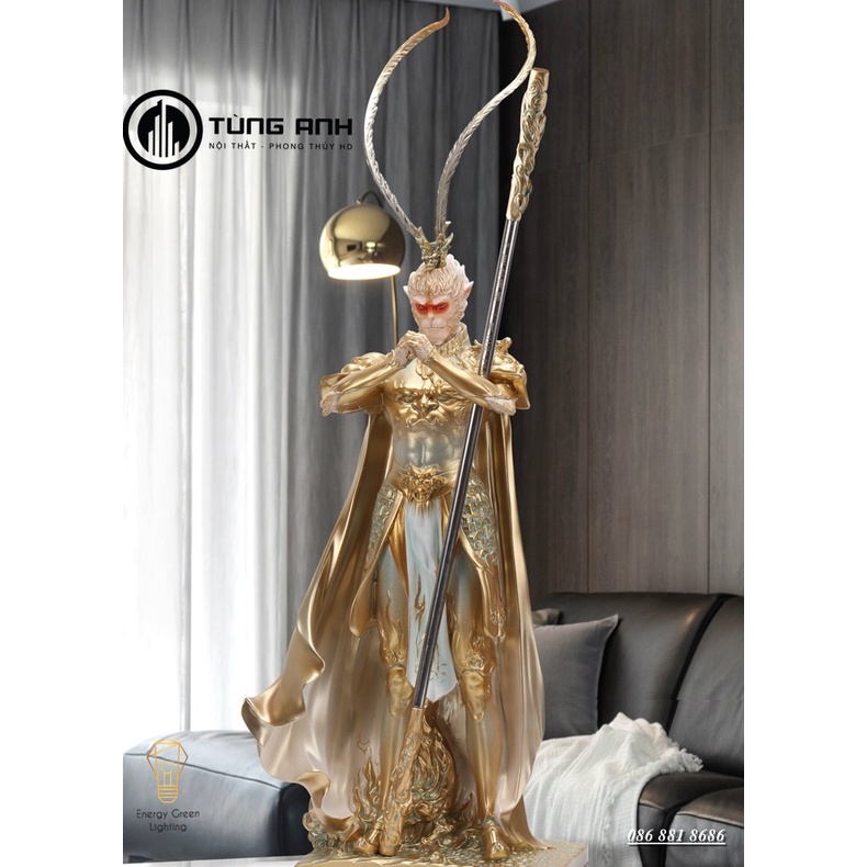 Tượng Tôn Ngộ Không - Tề Thiên Đại Thánh PT-30 - Decor Trang Trí Căn Phòng -Cao 38cm-Đem Lại Sự May Mắn ,Tài Lộc,Bình An