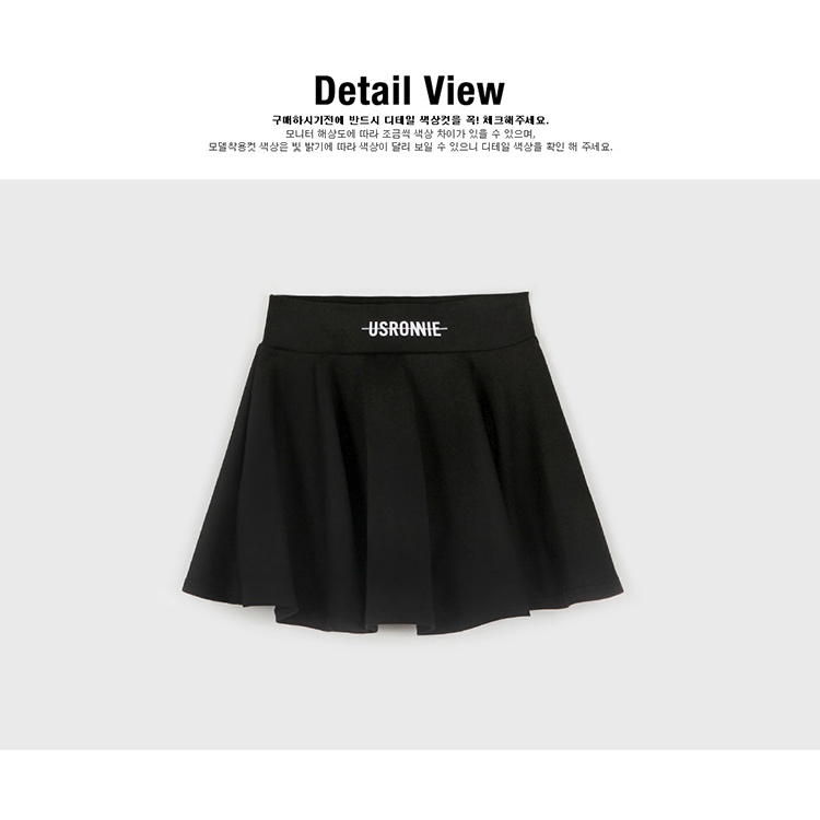 Bikini hai mảnh Usronnie năng động tay dài chân váy màu đen - M099 - Mermaid