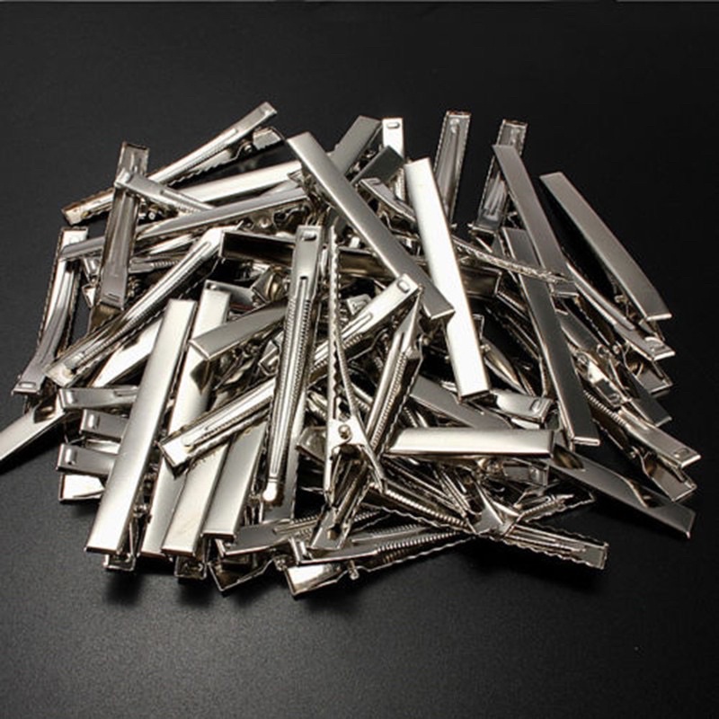 Kẹp mỏ vịt trơn bịch 10 cái 2cm 3,2cm 4cm 5.5cm 6.5cm 7.5cm