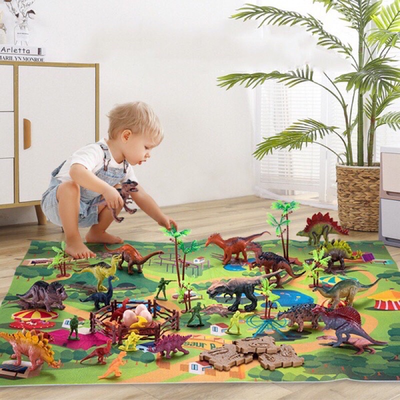 ĐỒ CHƠI ĐỘNG VẬT 58 CHI TIẾT - ĐỒ CHƠI KHỦNG LONG 58 CHI TIẾT TO CHO BÉ SIÊU MÊ