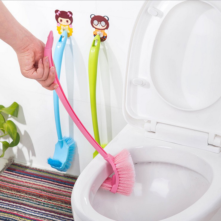 Chổi cọ toilet, vệ sinh 2 đầu cọ mọi ngóc ngách