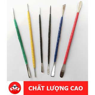 DỤNG CỤ NẶN ĐẤT SÉT POLYMER CLAY, ĐẤT SÉT NHẬT 6 CÂY 12 ĐẦU THÉP YOUTUBE ƯA THÍCH