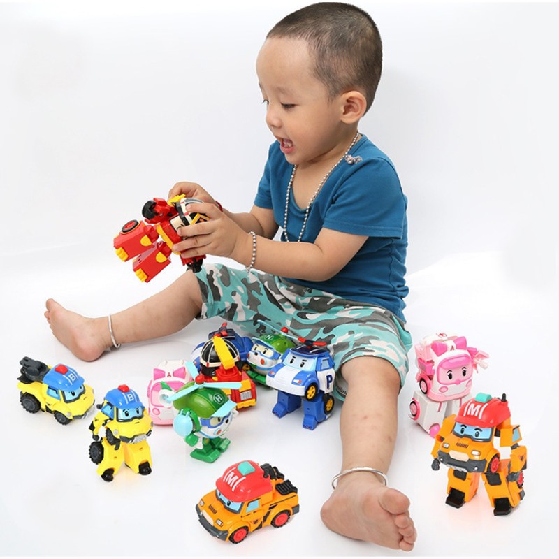 Poli Car Đồ Chơi Lắp Ráp Biến Hình Robocar 6 Sản Phẩm Cho Bé Lego Robot