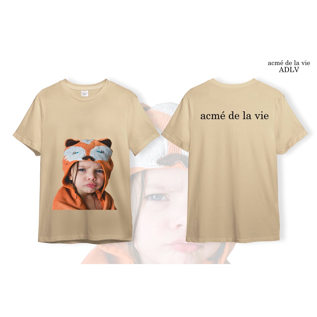 Áo ADLV Thun Cotton CAO CẤP  [Vải Cotton] - Mẫu 9 - Bé Gái Đội Mũ Cáo