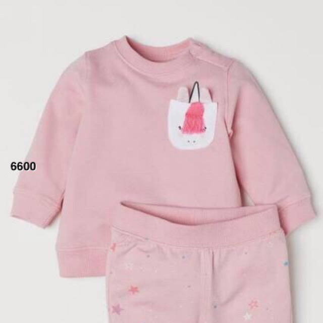 Bộ nỉ da cá HM sz 5/6y