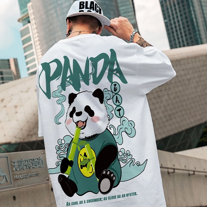 ÁO THUN UNISEX GẤU PANDA PHÔNG NAM NỮ GIA ĐÌNH CẶP ĐÔI CÓ SIZE TRẺ EM CHO BÉ TRAI GÁI AOMIVN