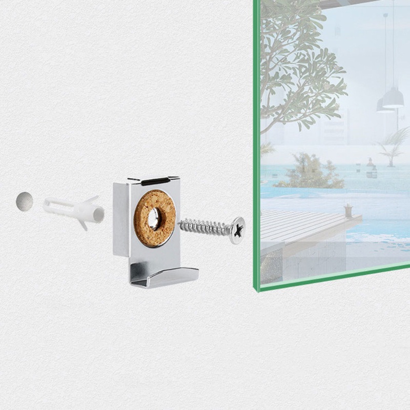 Set 4 Kẹp Kính Dày Dặn Cố Định 4-6mm 0 16-0 24inch