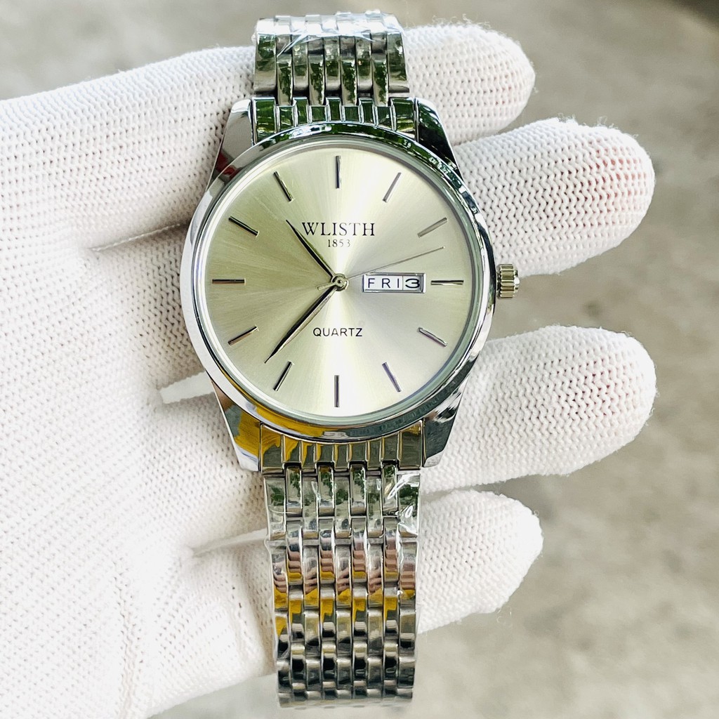 Đồng hồ nam cao cấp dây thép hiệu Wlisth chính hãng (tặng kèm hộp , pin dự phòng và phụ kiện thâu dây) | BigBuy360 - bigbuy360.vn
