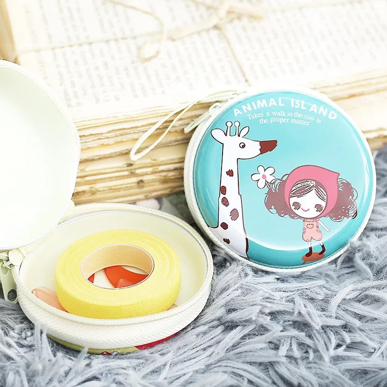 Hộp đựng tròn Chibi Animal Island &amp; Little Amelie