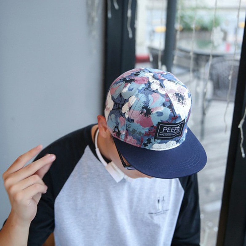 [Mã 151FASHIONSALE1 giảm 10K đơn 50K]Mũ Hiphop Thời Trang Hàn Quốc Mũ Snapback Thời Trang Hàn Quốc PEEPS