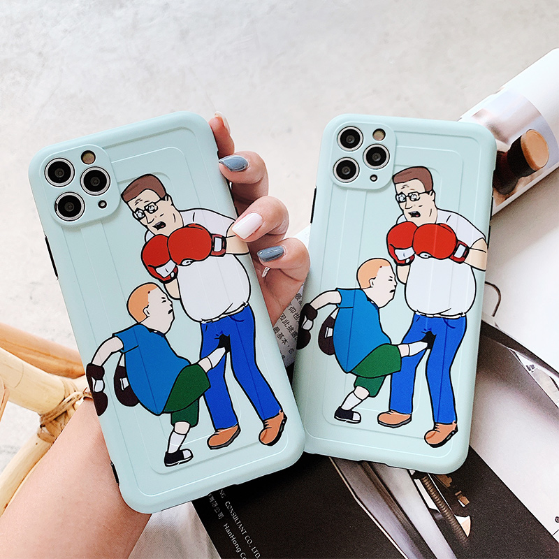 Ốp điện thoại mềm sáng tạo chống trượt in Whimsy Bobby Hill cho Iphone11 PRO MAX X XS MAX Xr Iphone8/SE2 Iphone7plus