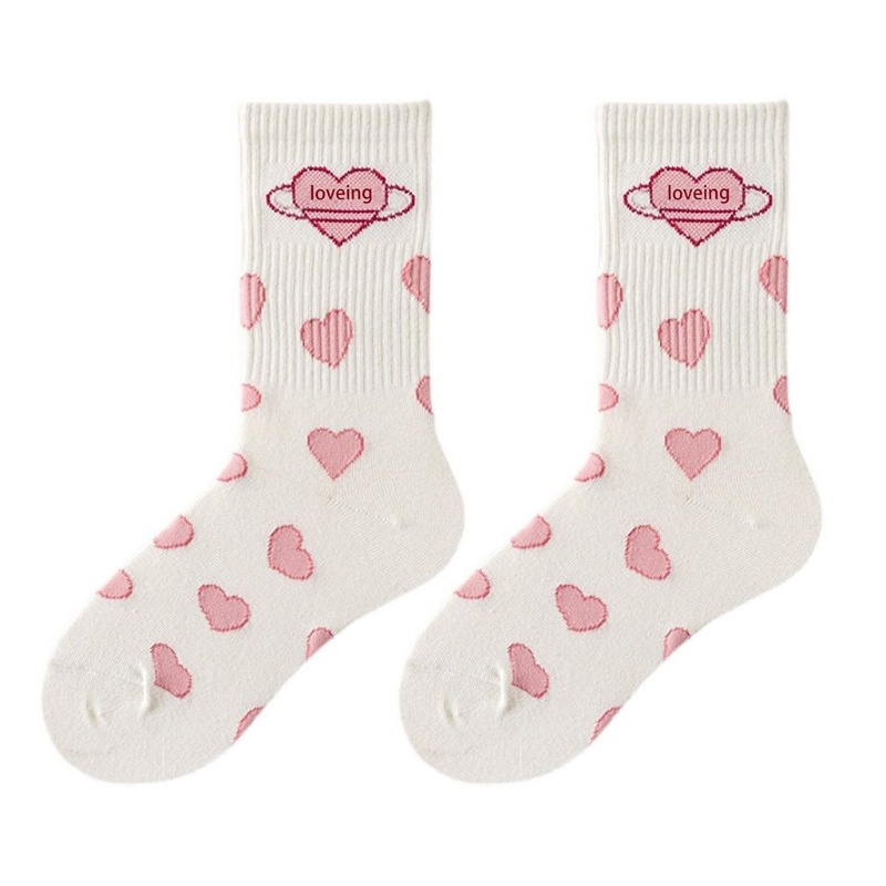 Vớ Xixi họa tiết trái tim phong cách lolita dễ thương cho nữ
