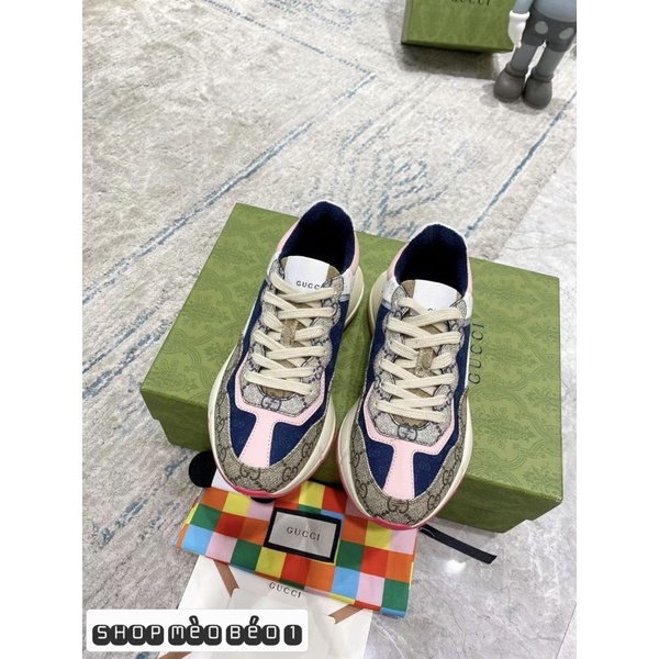 Giày thể thao sneaker gc đế hồng phản quang spsl fullbox bill túi giấy