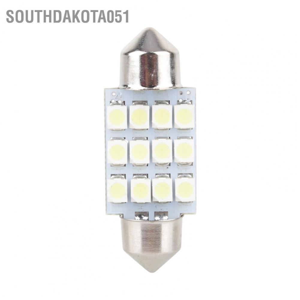 Southdakota051 White LED Car Bulb 31mm Festoon 12 SMD Dome Map Interior Light Lamp DE3175