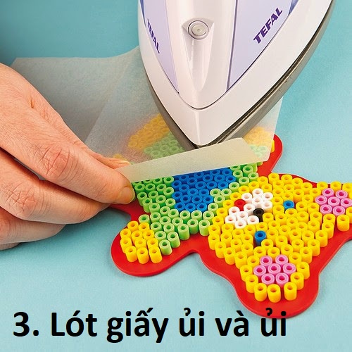 FOLLOW TẶNG 3KHÀNG CÓ SẴN  Set 1000 Hạt Màu Kỳ Thú Lớn 5mm Nhựa Perler Hama Beads Có Hạt, Khuôn, Nhíp, Giấy Ủi,Bàn Ủi