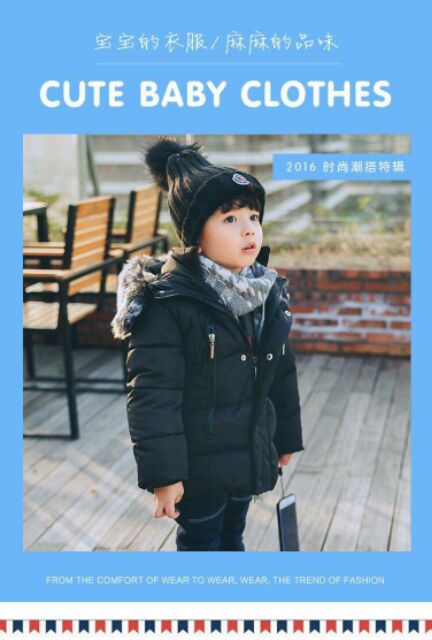 Áo phao mũ lông đẹp Quảng châu bé trai, bé gái