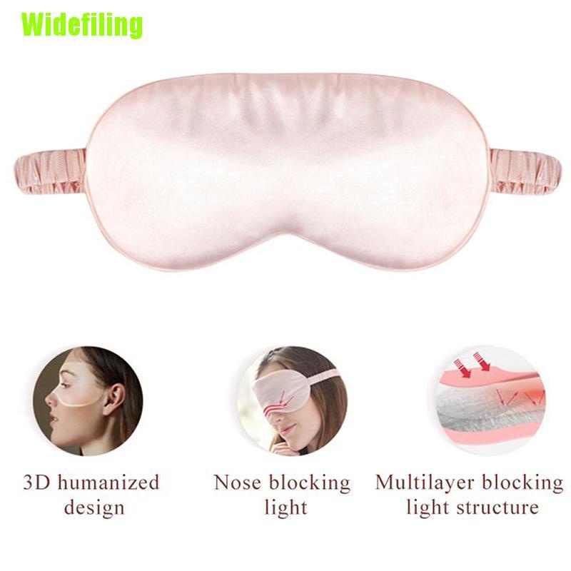 Miếng Bịt Mắt Ngủ Hai Mặt Bằng Lụa Nguyên Chất Chống Trầy Xước Hiệu Quả