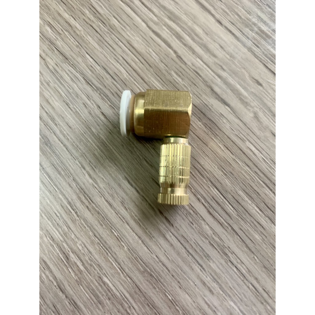 Bộ Đế đồng gắn dây 8mm  + béc phun sương số 1-2-3