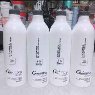 Oxy trợ nhuộm tóc cao cấp galamy 1000ml hair dye cream hair oxygen milk