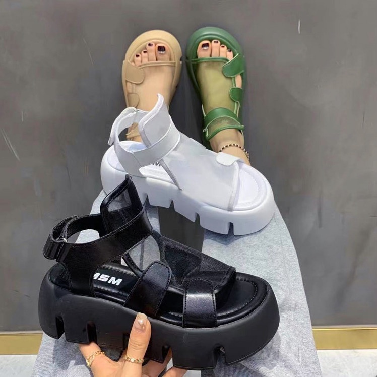 Sandal Đế Dày Thiết Kế Mới Thoáng Khí Năng Động Thời Trang