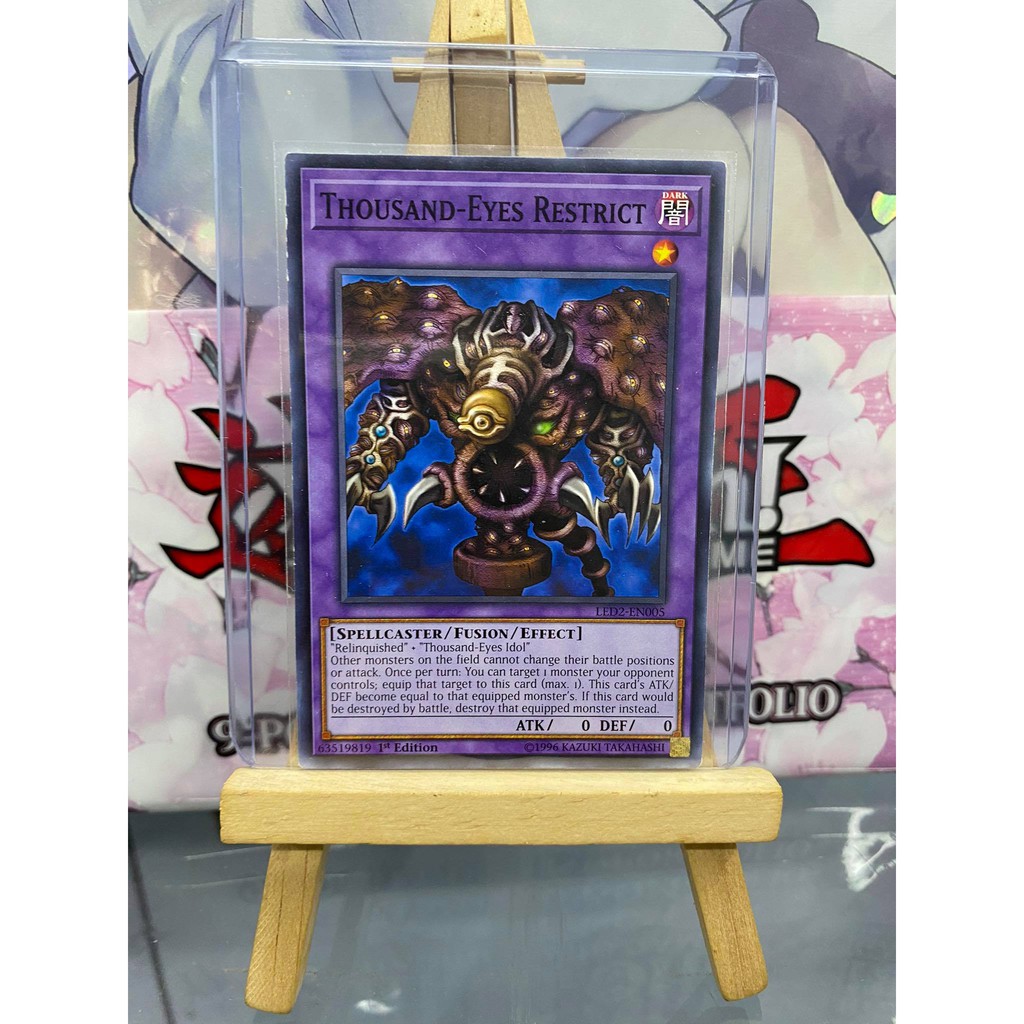 [ Dưa Hấu Yugioh ] Lá bài thẻ bài Nghìn mắt gian tà Thousand Eyes Restrict - Tặng bọc bài nhựa bảo quản