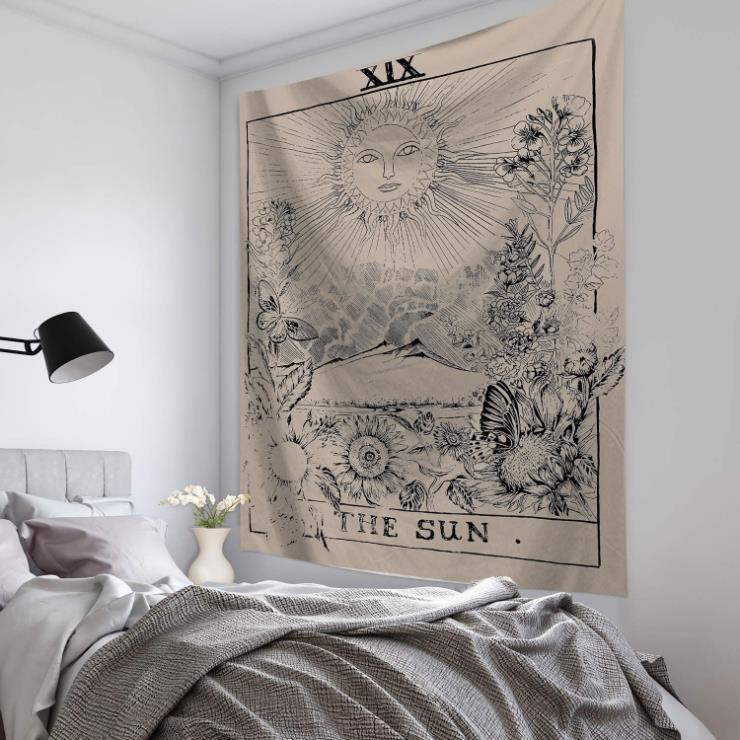 DecorZ  [ĐẸP - SẴN - Tặng móc treo] Tranh vải treo tường Decor phong cách bài Tarot