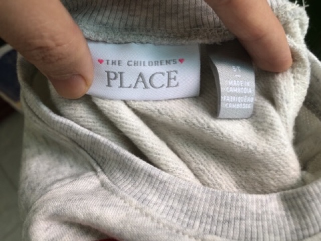 ❌❌Áo nỉ dài tay Place dễ thương cho bé