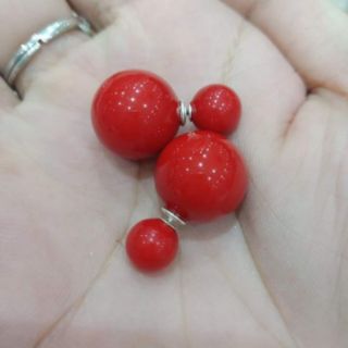 Hoa tai dior ngọc vỏ ốc