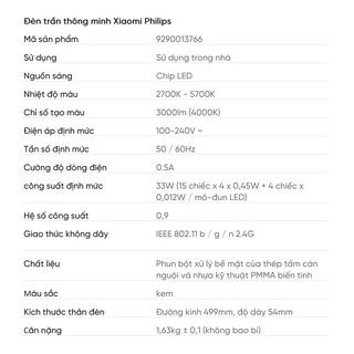 Đèn trần thông minh Xiaomi Philips