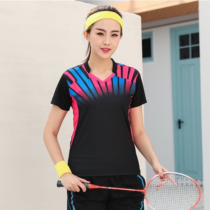 Bộ Đồ Thể Thao Tay Ngắn Thoáng Khí Nhanh Khô Thời Trang Mùa Hè Cho Nam Và Nữ