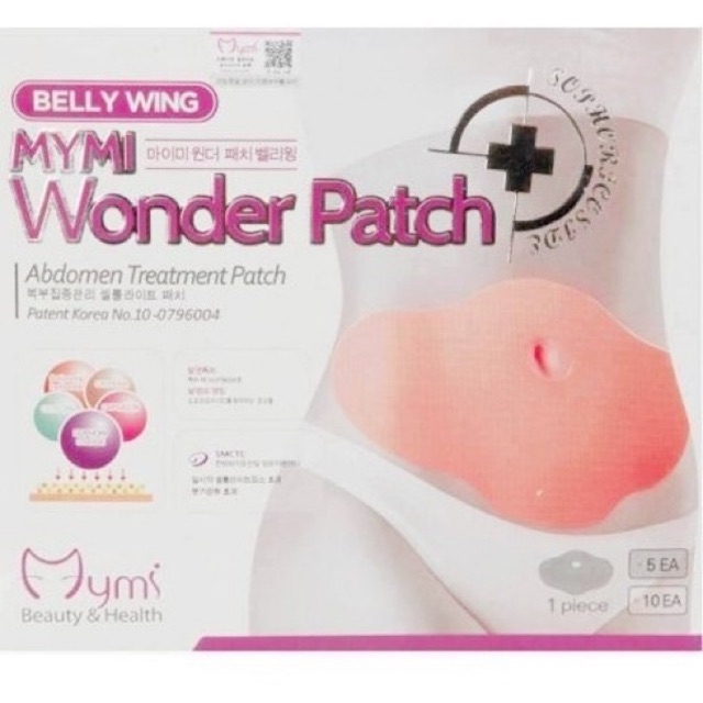 Miếng dán tan mỡ MyMi Wonder Patch giúp giảm eo thon.