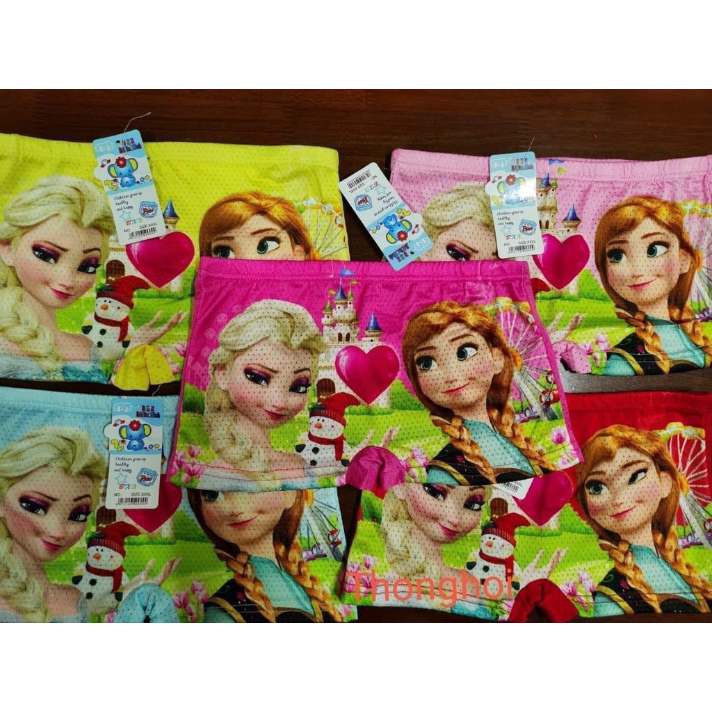 Quần lót đùi bé gái 3D công chúa Elsaz.