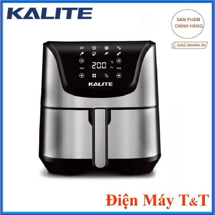 Nồi chiên không dầu lò nướng mini làm bánh quay thịt KALITE Q6, công suất 1700w dung tích 5.5L, hàng chính hãng