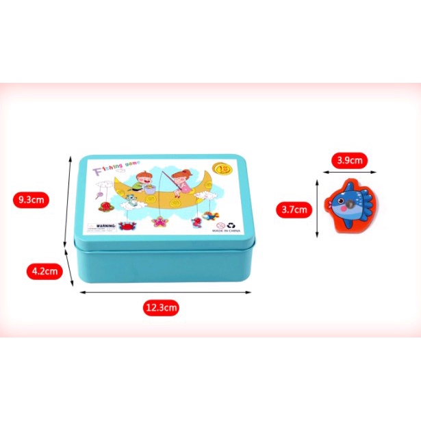 Đồ chơi câu cá bằng gỗ phát triển trí tuệ cho bé từ 3 tuổi