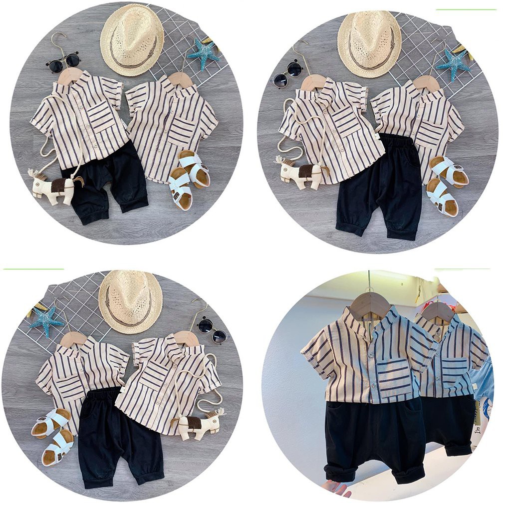 SÉT BỘ QUẦN ÁO TRẺ EM [Ảnh thật] [Có bảo hành] BỘ SƠMI CỔ TÀU CHO BÉ TRAI [Giá hủy diệt] -TS KID FASHION | BigBuy360 - bigbuy360.vn