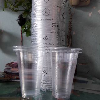 Ly nhựa sọc 400ml /1 cây 50 ly