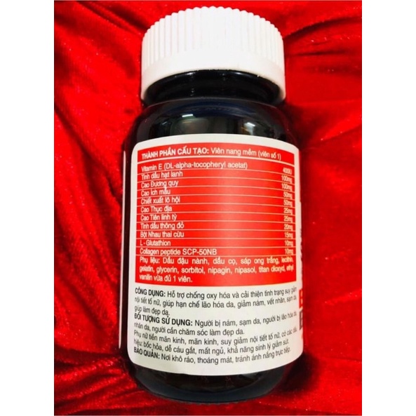 Viên uống sáng da SK WHITE - hỗ trợ sạm nám da,thiếu hụt nội tiết tố