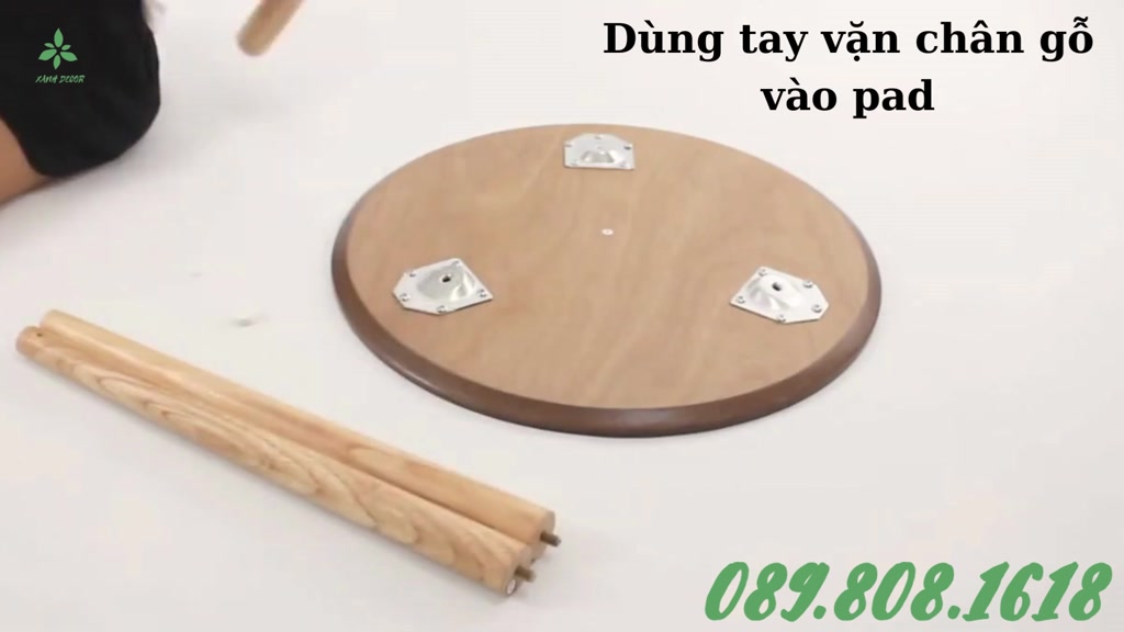 Chân bàn gỗ cao su Xanh Decor pad thường | BigBuy360 - bigbuy360.vn