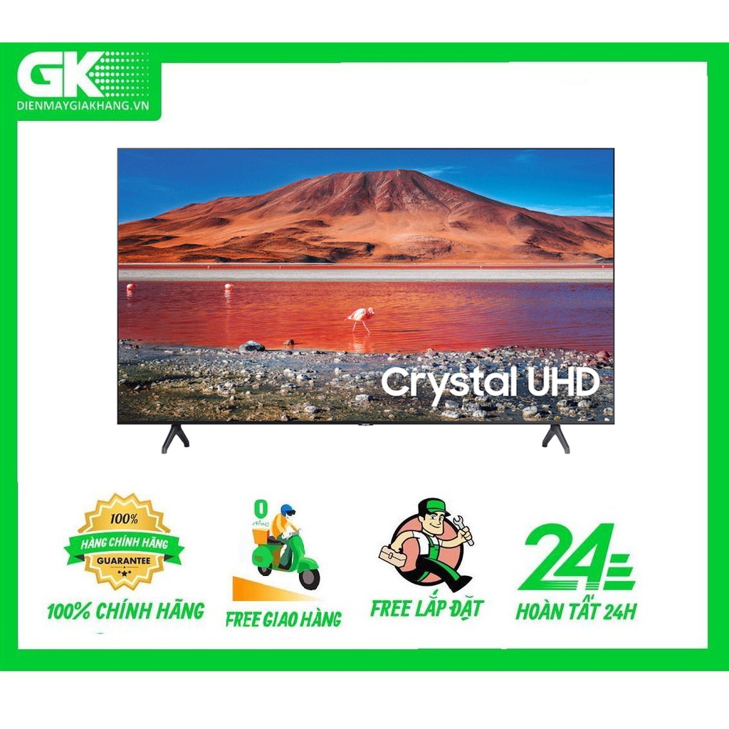 65TU7000 - MIỄN PHÍ CÔNG LẮP ĐẶT - Smart Tivi Samsung 4K 65 inch UA65TU7000 Mới 2020 - HCM