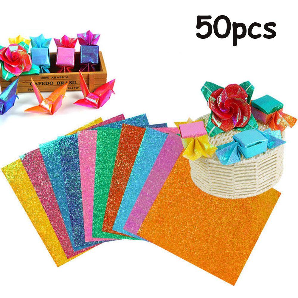 Bộ 50 Giấy Xếp Origami Màu Sắc Xinh Xắn